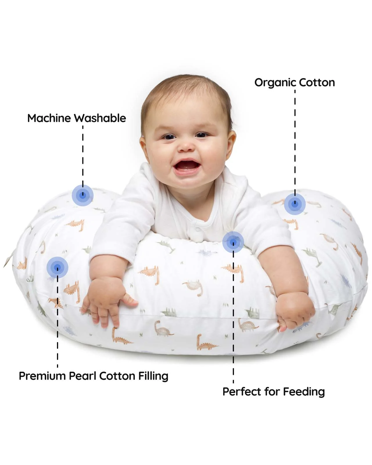 BABYGO® Dinosaur Nursing Pillow - Image 5