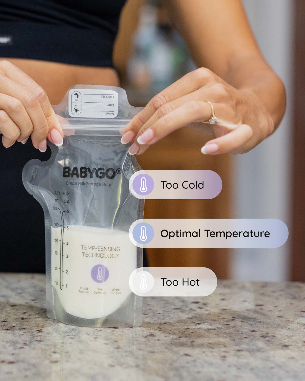 BABYGO® Disposable Breast Milk Storage Bags - Image 3