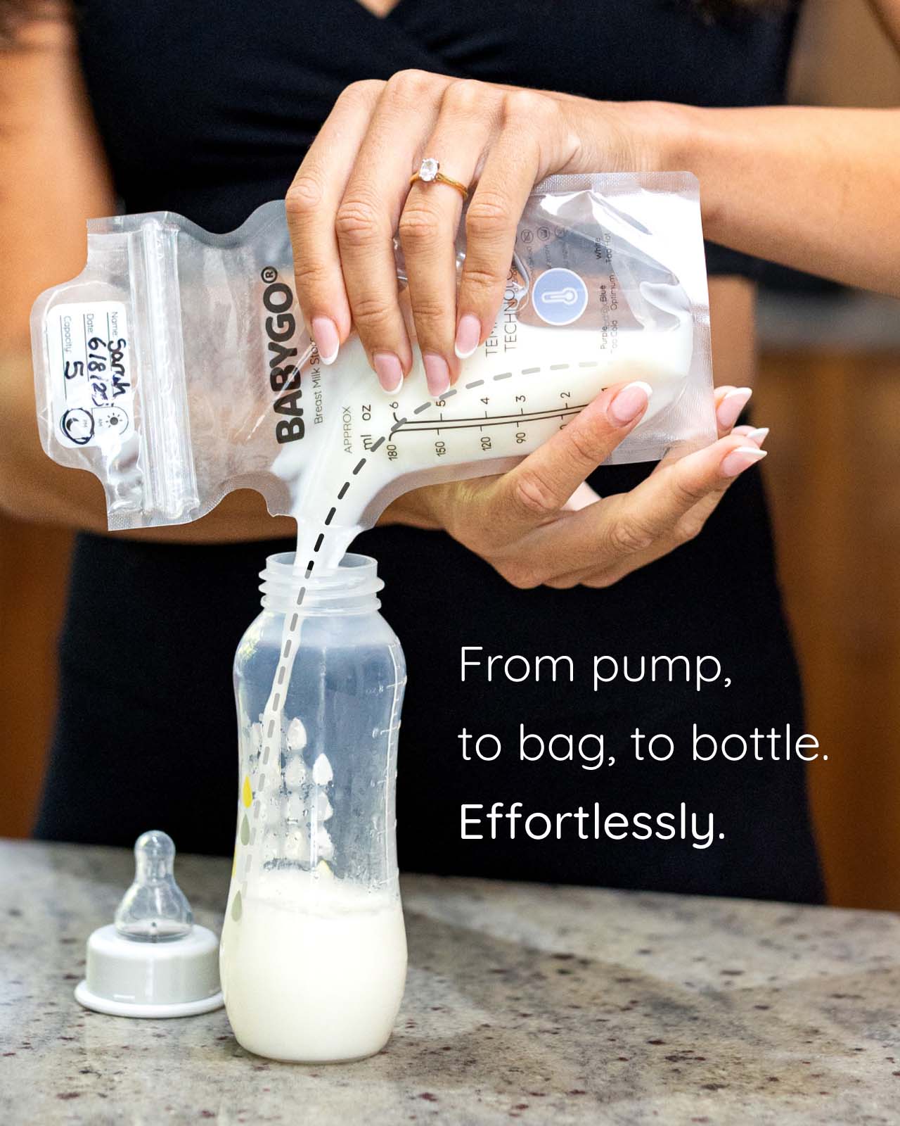 BABYGO® Disposable Breast Milk Storage Bags - Image 6