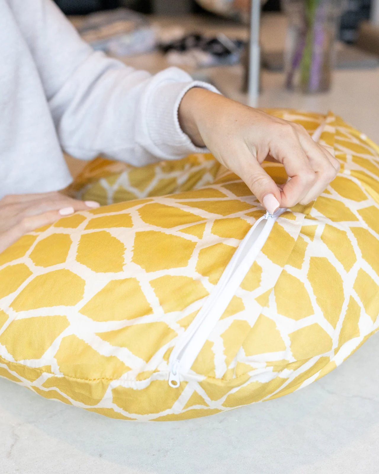 BABYGO® Giraffe Nursing Pillow Cover - Image 4