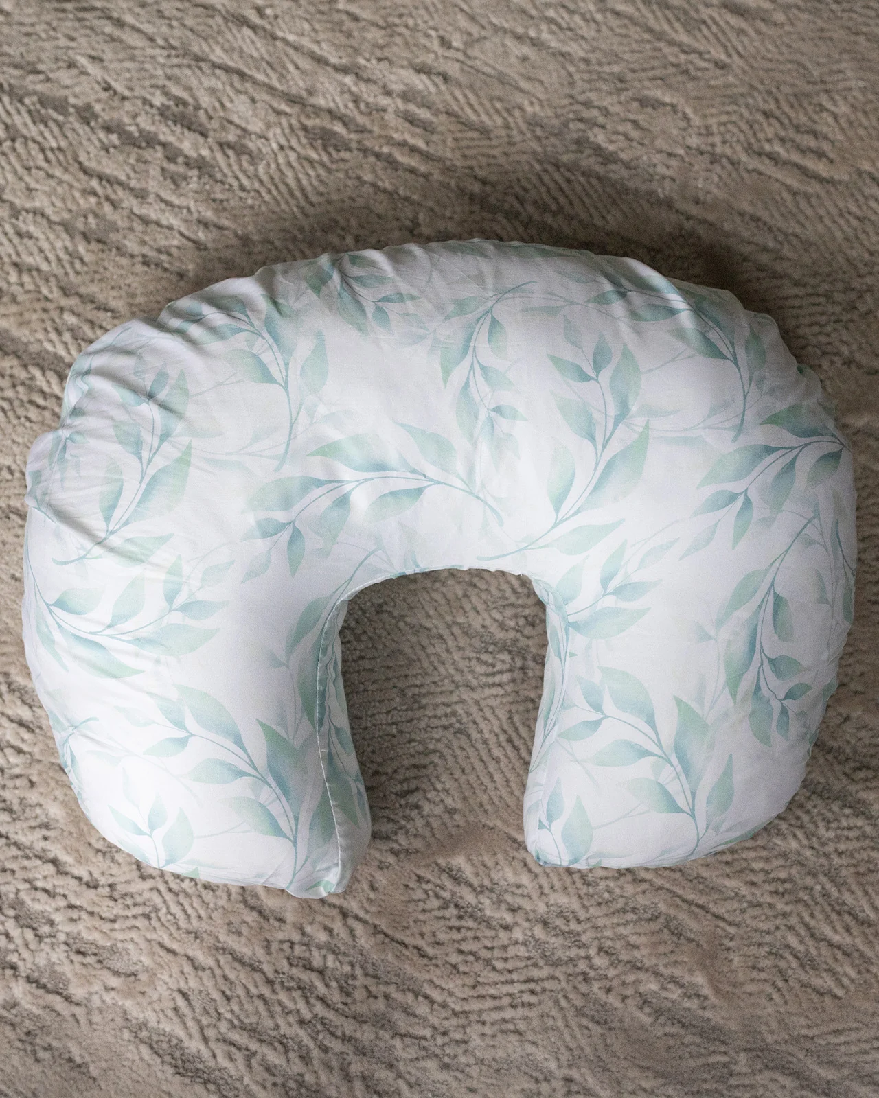 BABYGO® Green Leaf Nursing Pillow Cover - Image 4