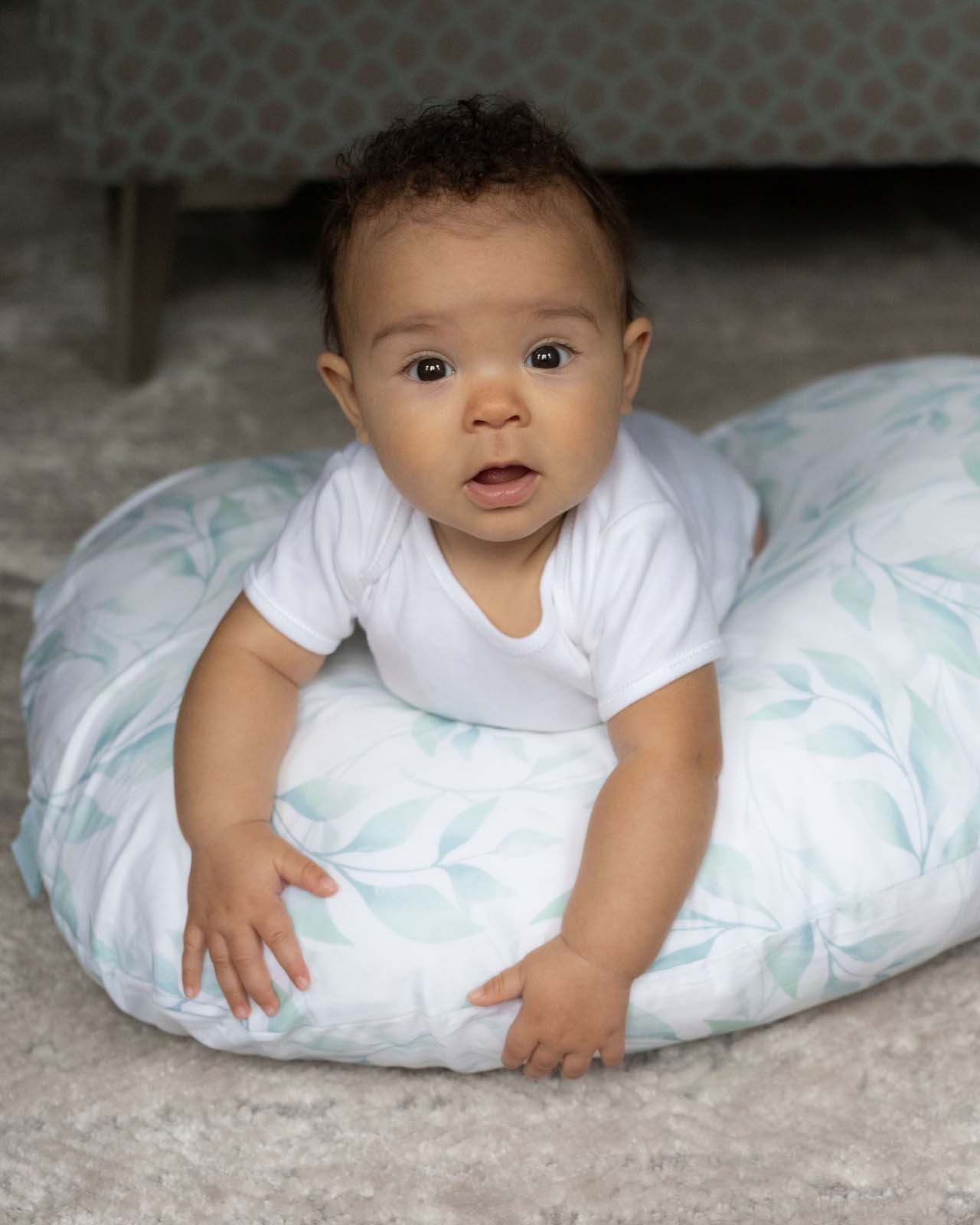 BABYGO® Green Leaf Nursing Pillow - Image 4