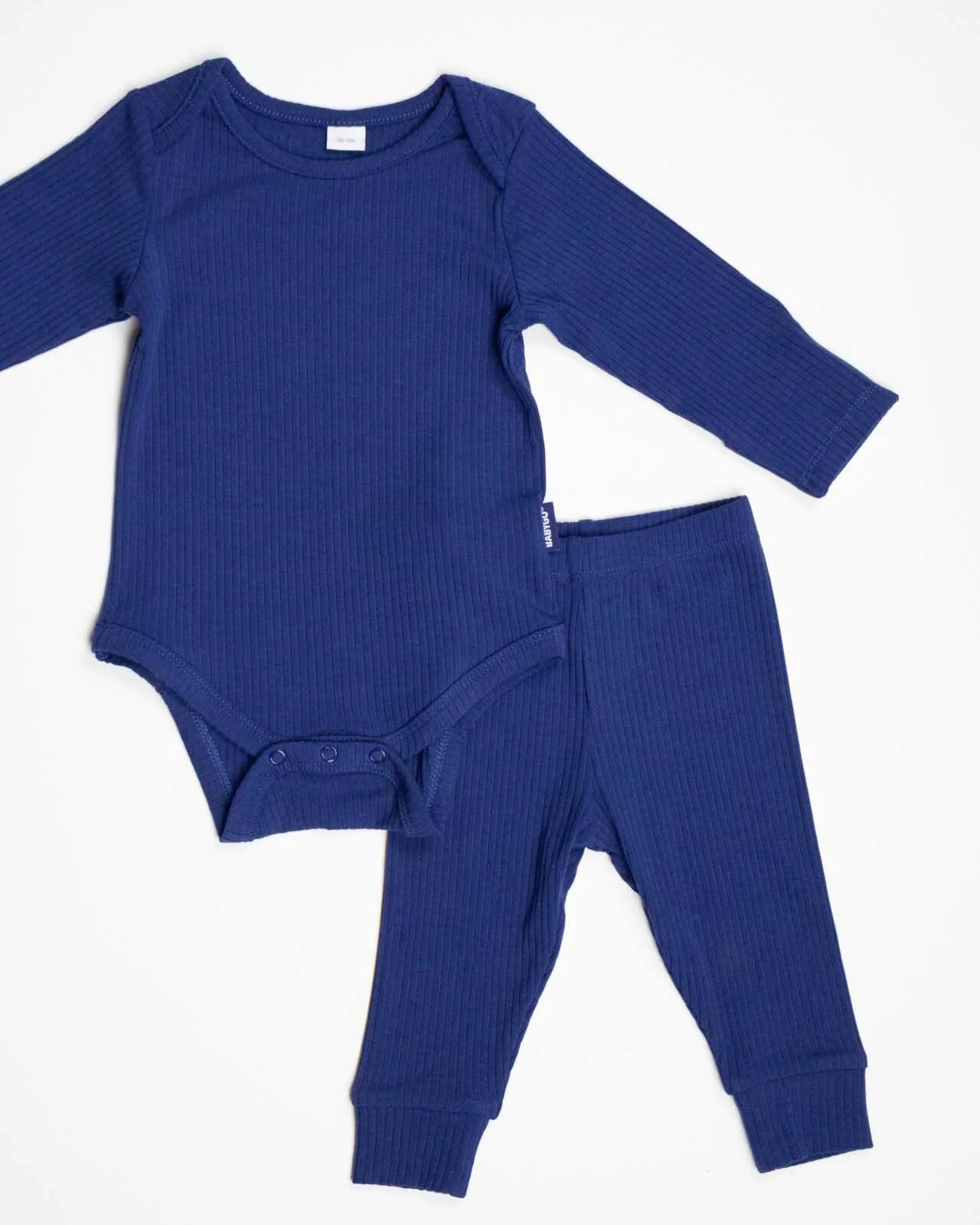 BABYGO® Navy Long Ribbed Bodysuit & Leggings - Image 6