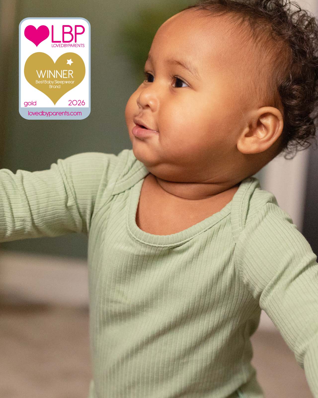 BABYGO® Sage Long Ribbed Bodysuit & Leggings - Image 4