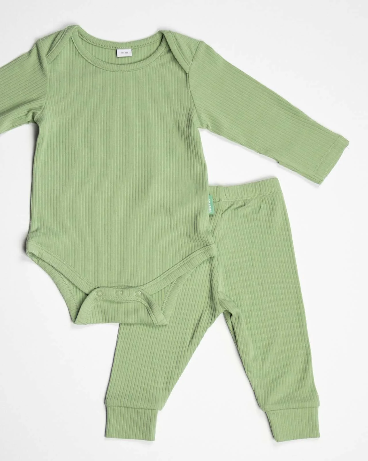 BABYGO® Sage Long Ribbed Bodysuit & Leggings - Image 6