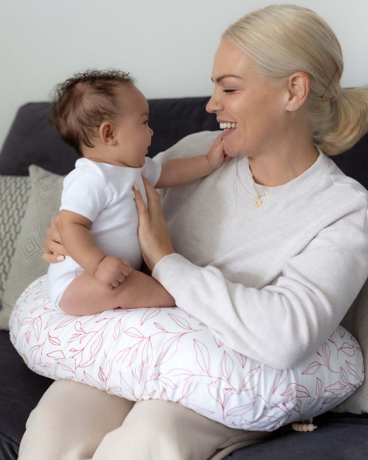 BABYGO® Orange Leaf Nursing Pillow - Image 2