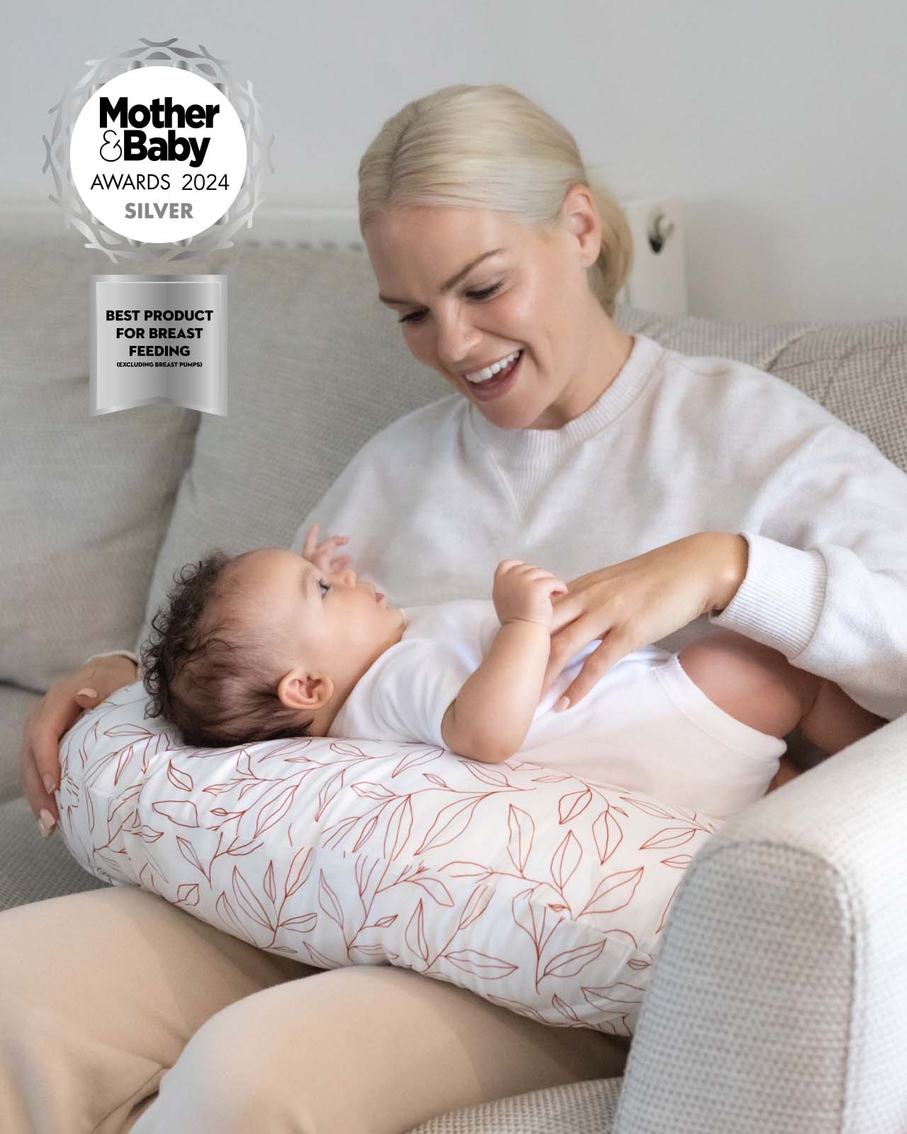 BABYGO® Orange Leaf Nursing Pillow - Image 6
