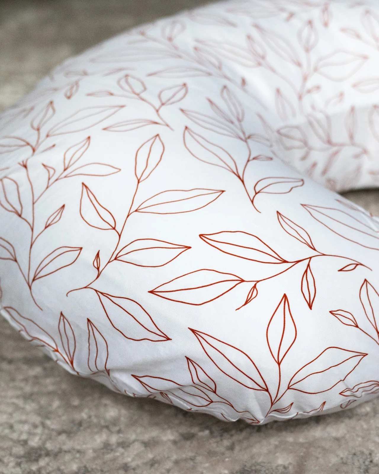 BABYGO® Orange Leaf Nursing Pillow Cover - Image 5