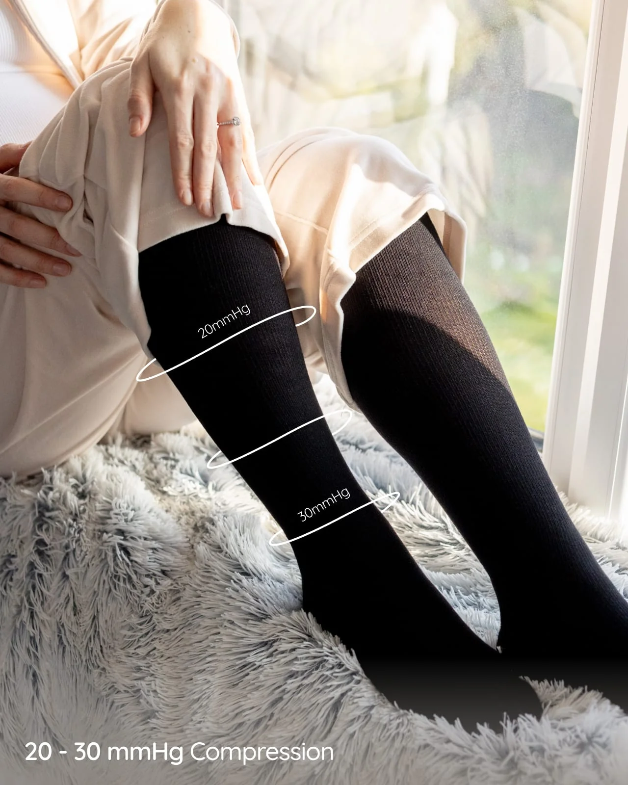 BABYGO® Pregnancy Compression Socks | Twin Pack - Image 4