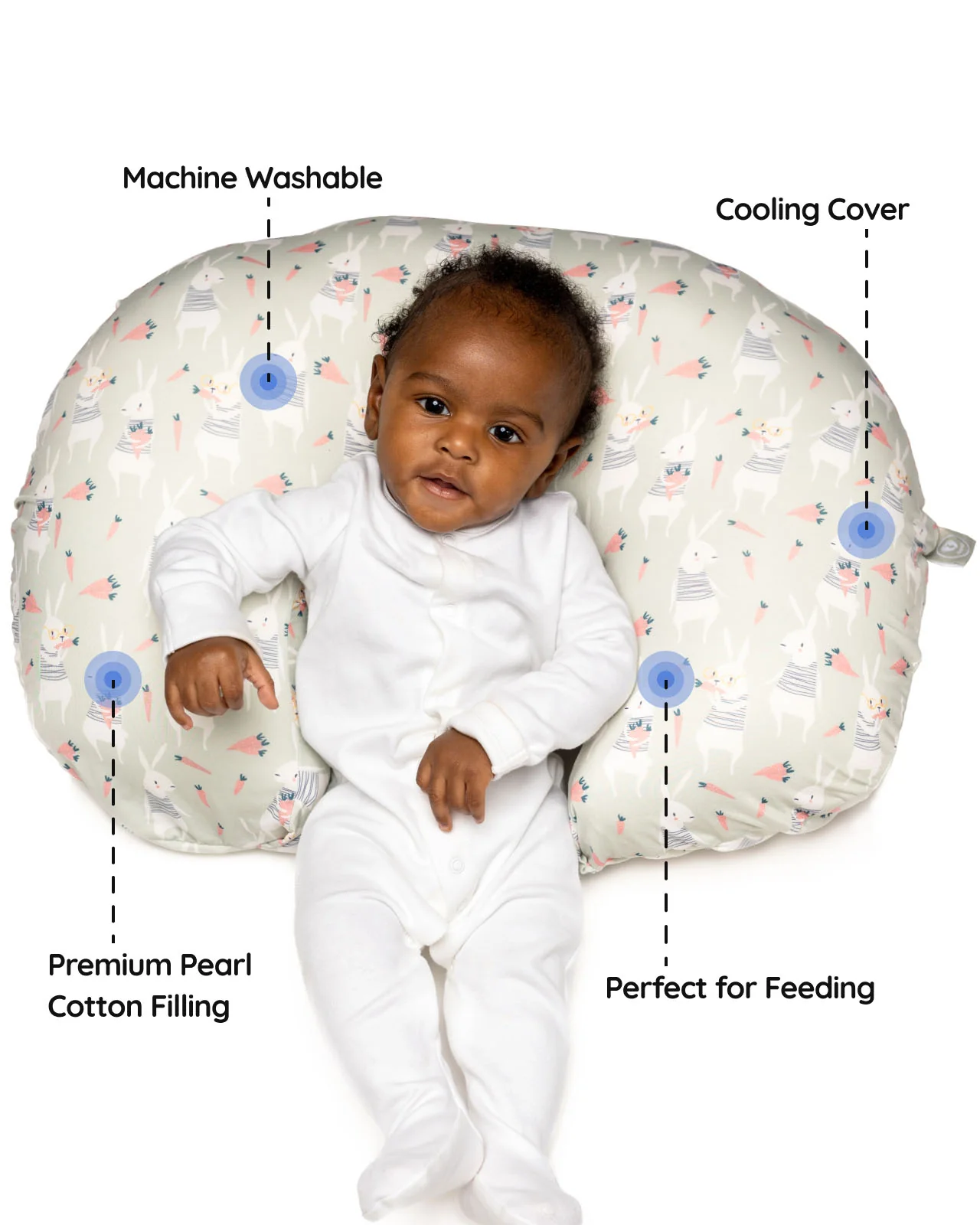 BABYGO® Rabbit Nursing Pillow - Image 5