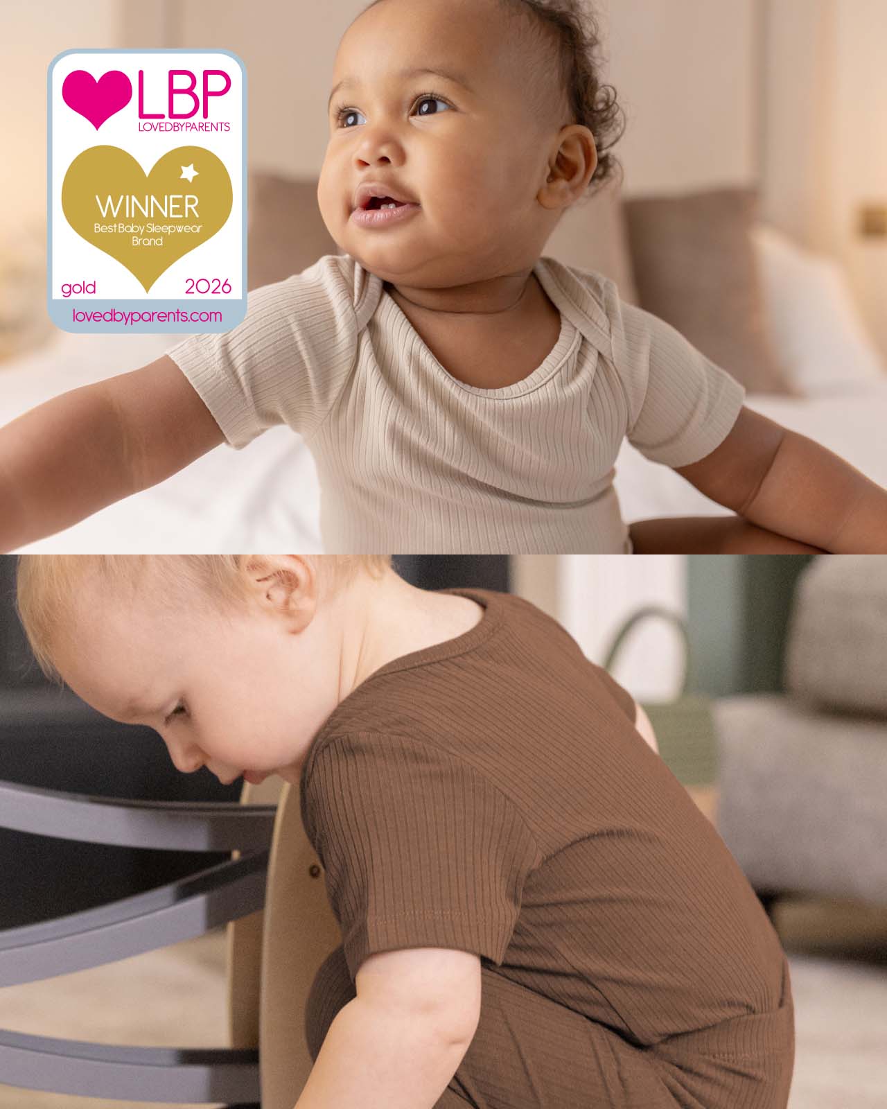BABYGO® Short Sleeve Baby Bodysuit | 2 Pack - Image 3
