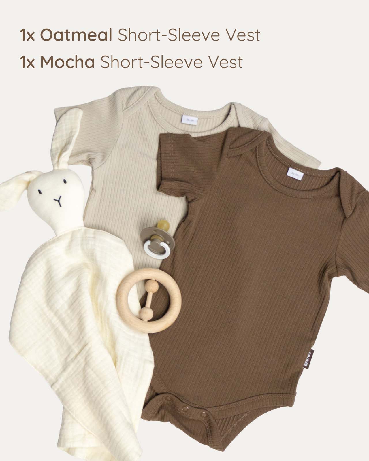 BABYGO® Short Sleeve Baby Bodysuit | 2 Pack - Image 5
