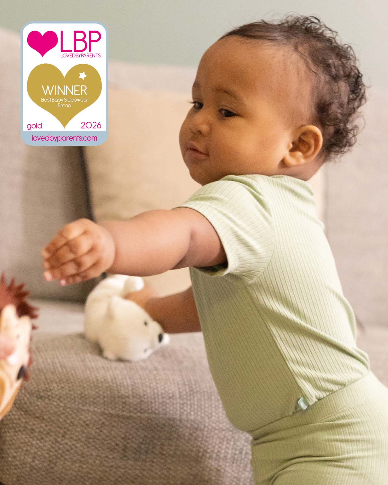 BABYGO® Short Sleeve Baby Bodysuit | 3 Pack - Image 3