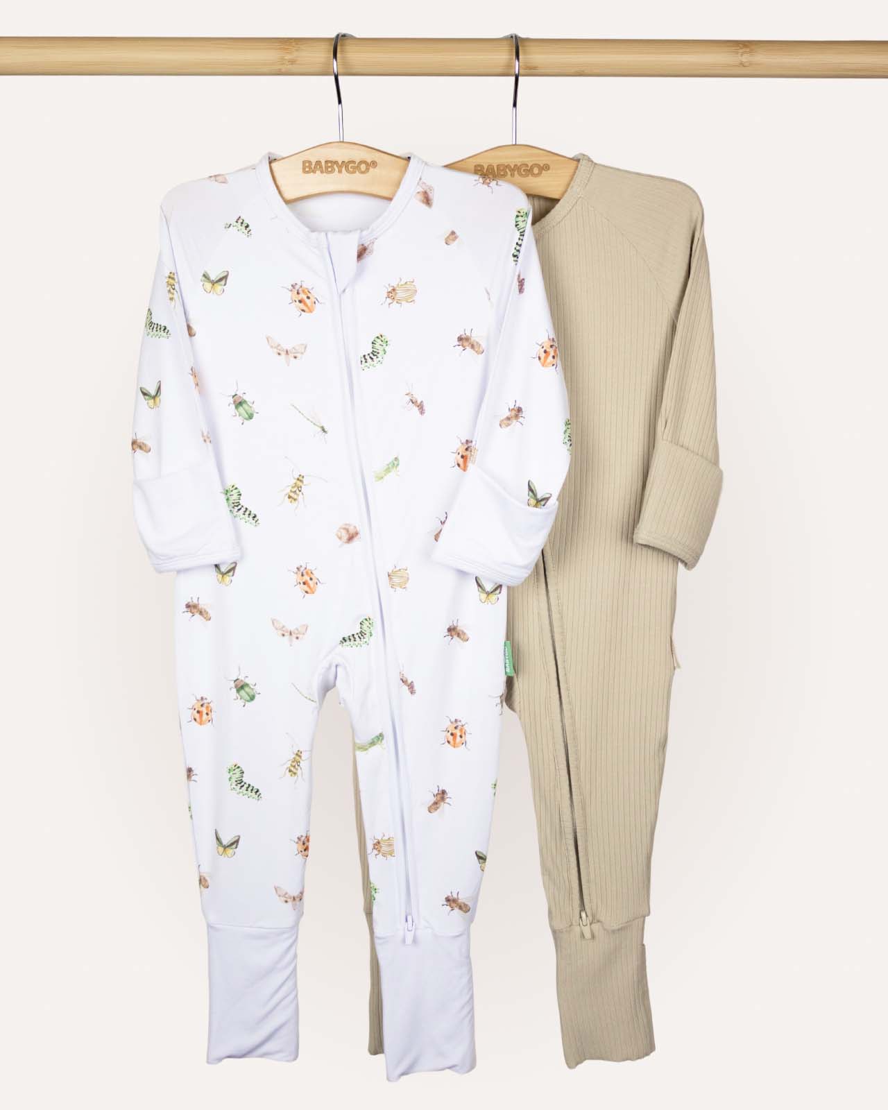 BABYGO® Zip Sleepsuit | 2 Pack