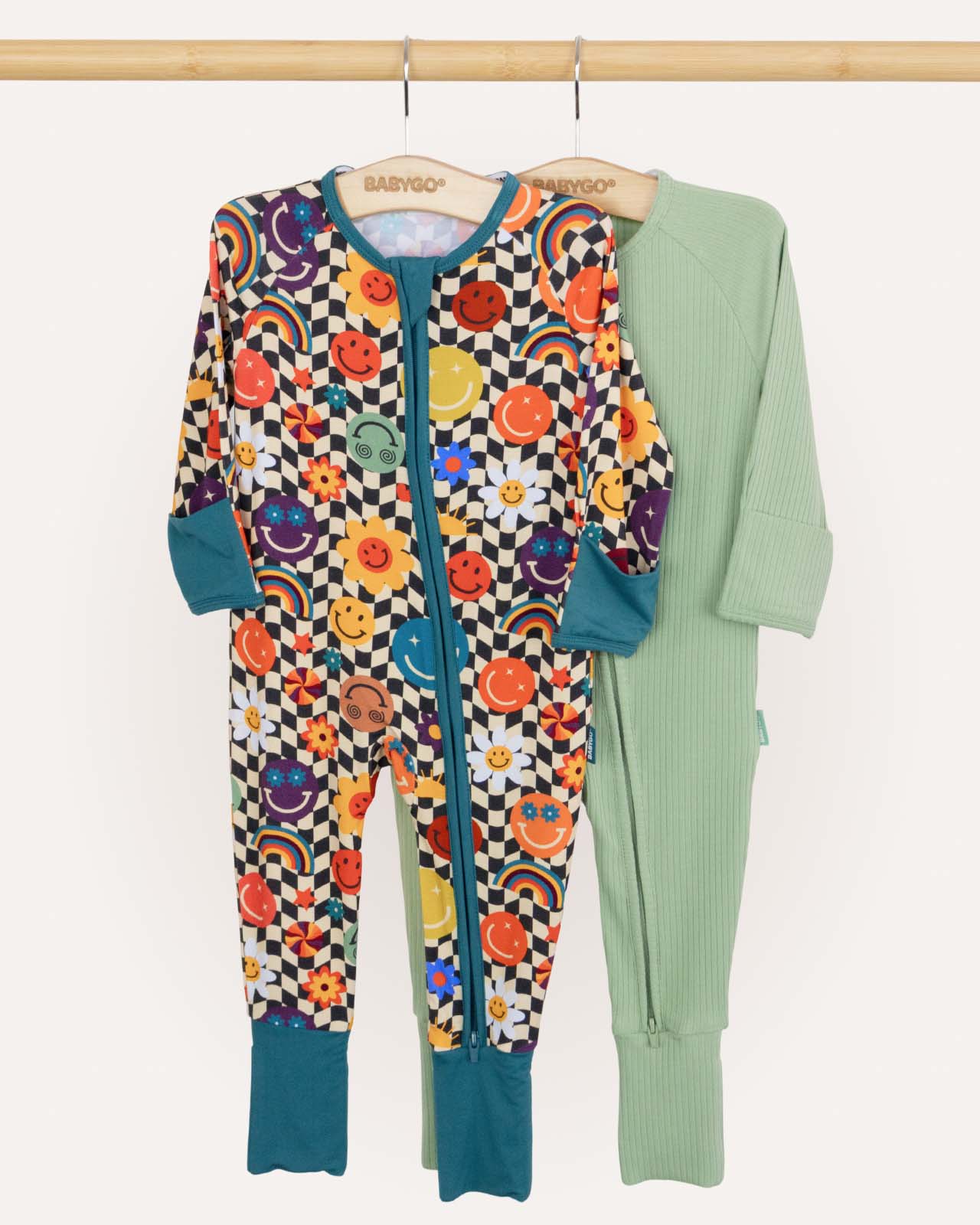 BABYGO® Zip Sleepsuit | 2 Pack