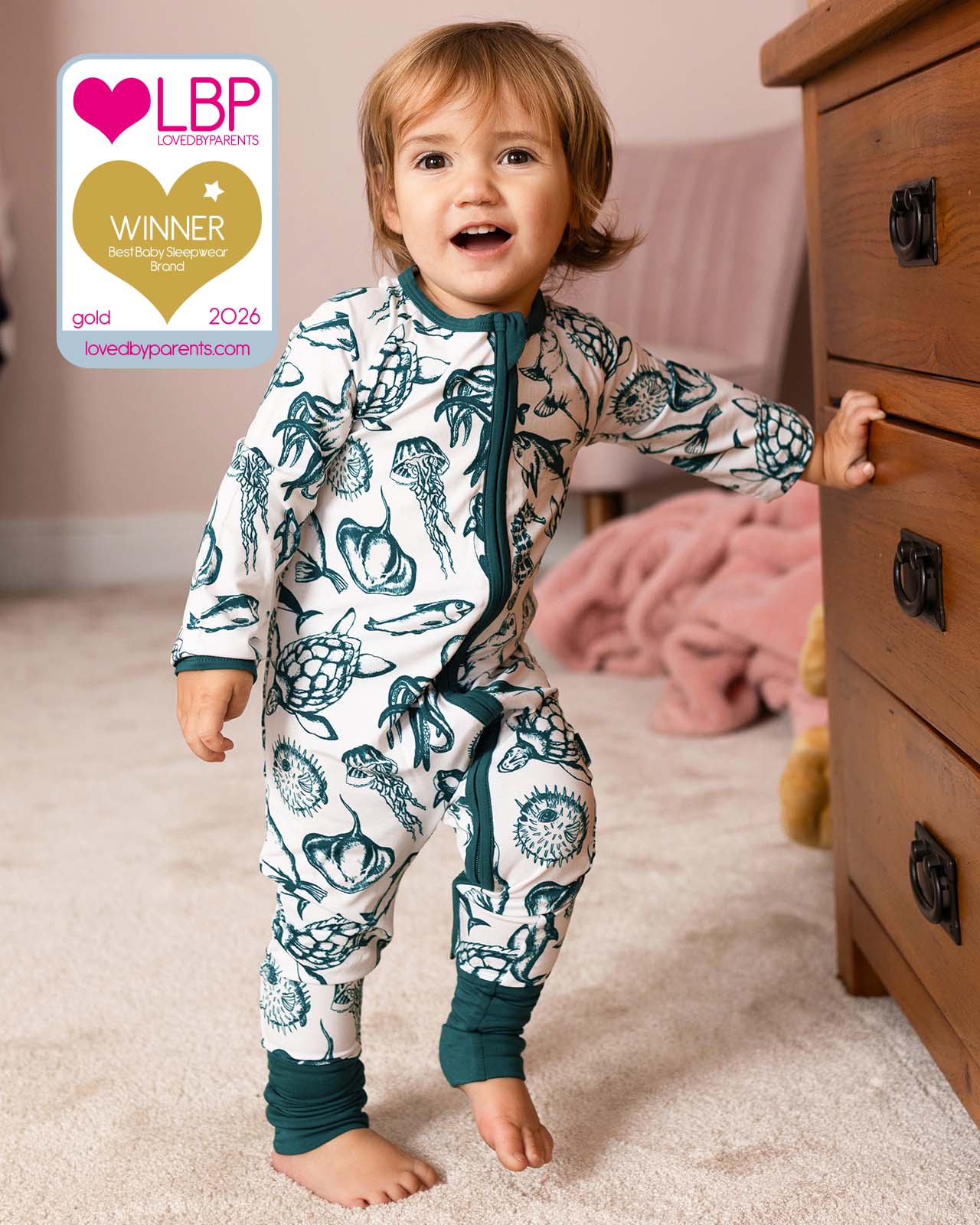 BABYGO® Zip Sleepsuit | 2 Pack - Image 3