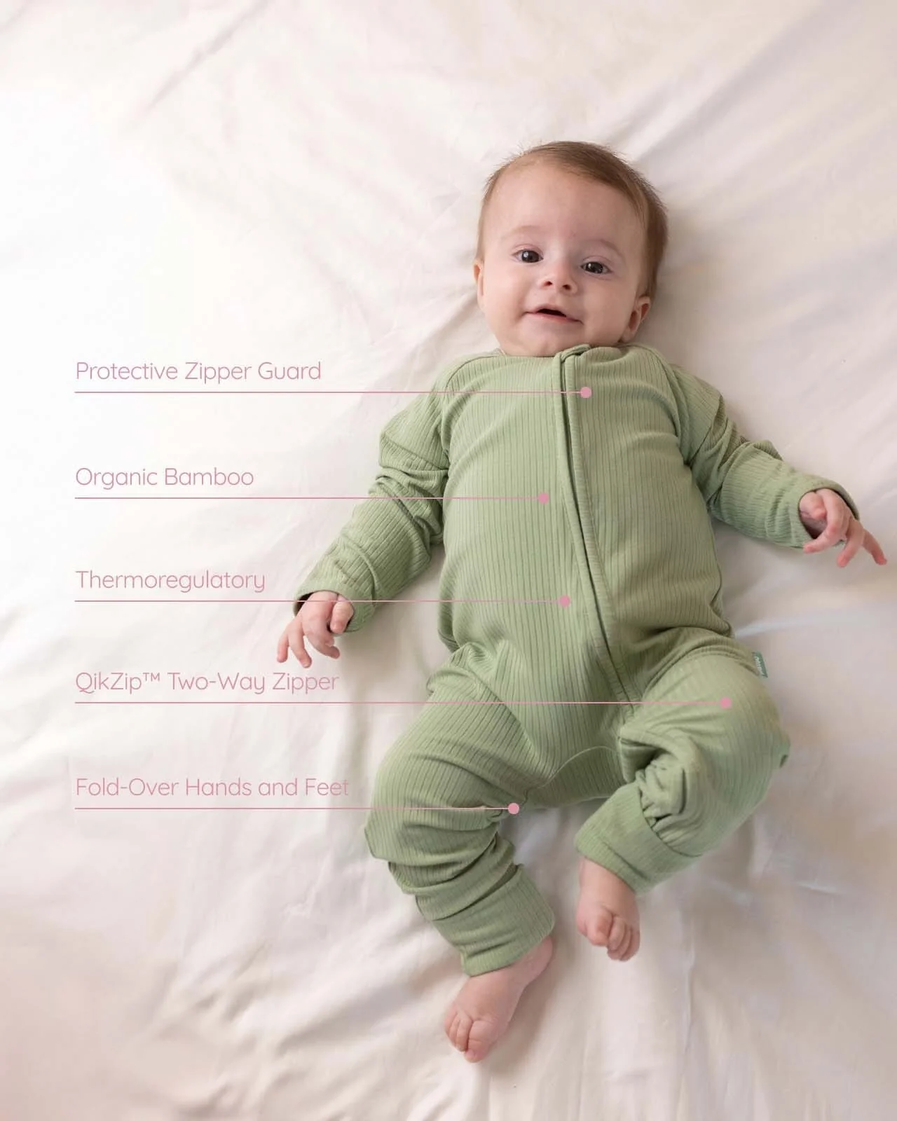 BABYGO® Zip Sleepsuit | 2 Pack - Image 4