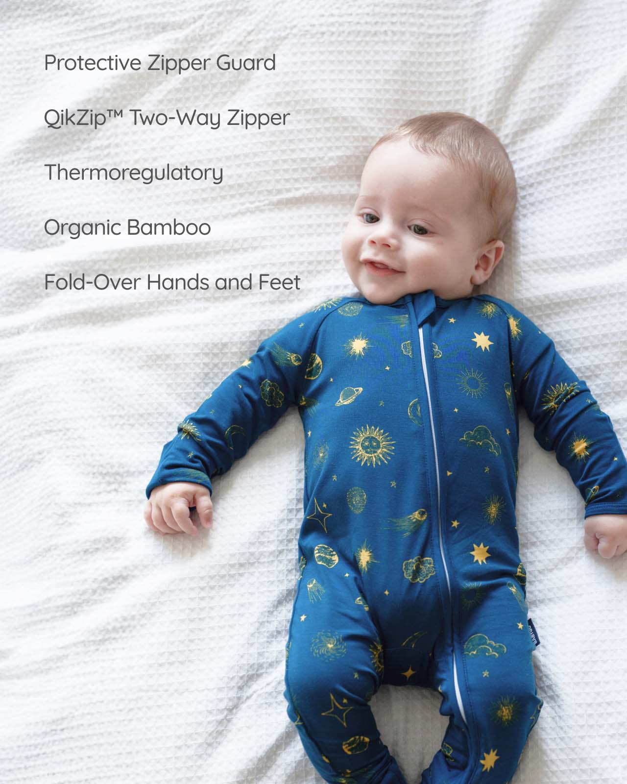 BABYGO® Zip Sleepsuit | 3 Pack - Image 3