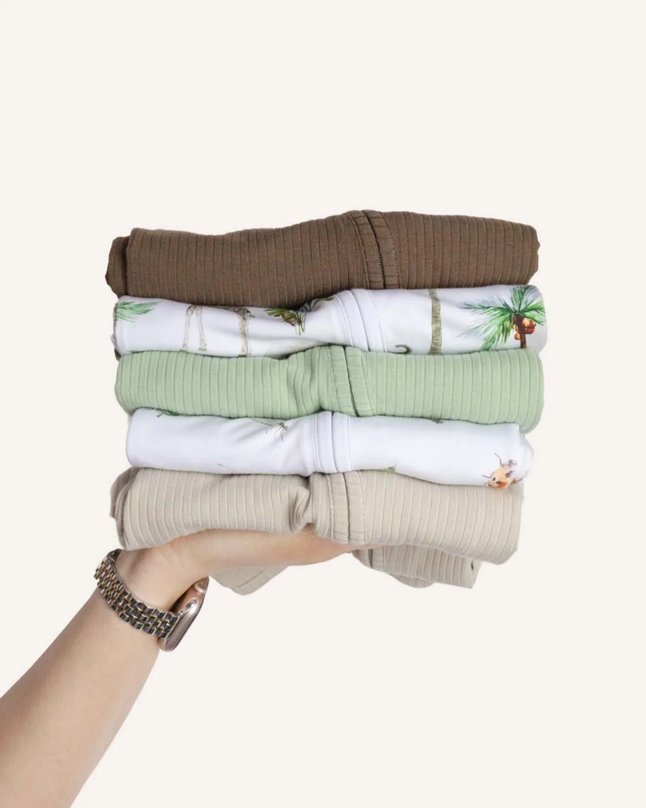 BABYGO® Zip Sleepsuit | 5 Pack | Nature Edit