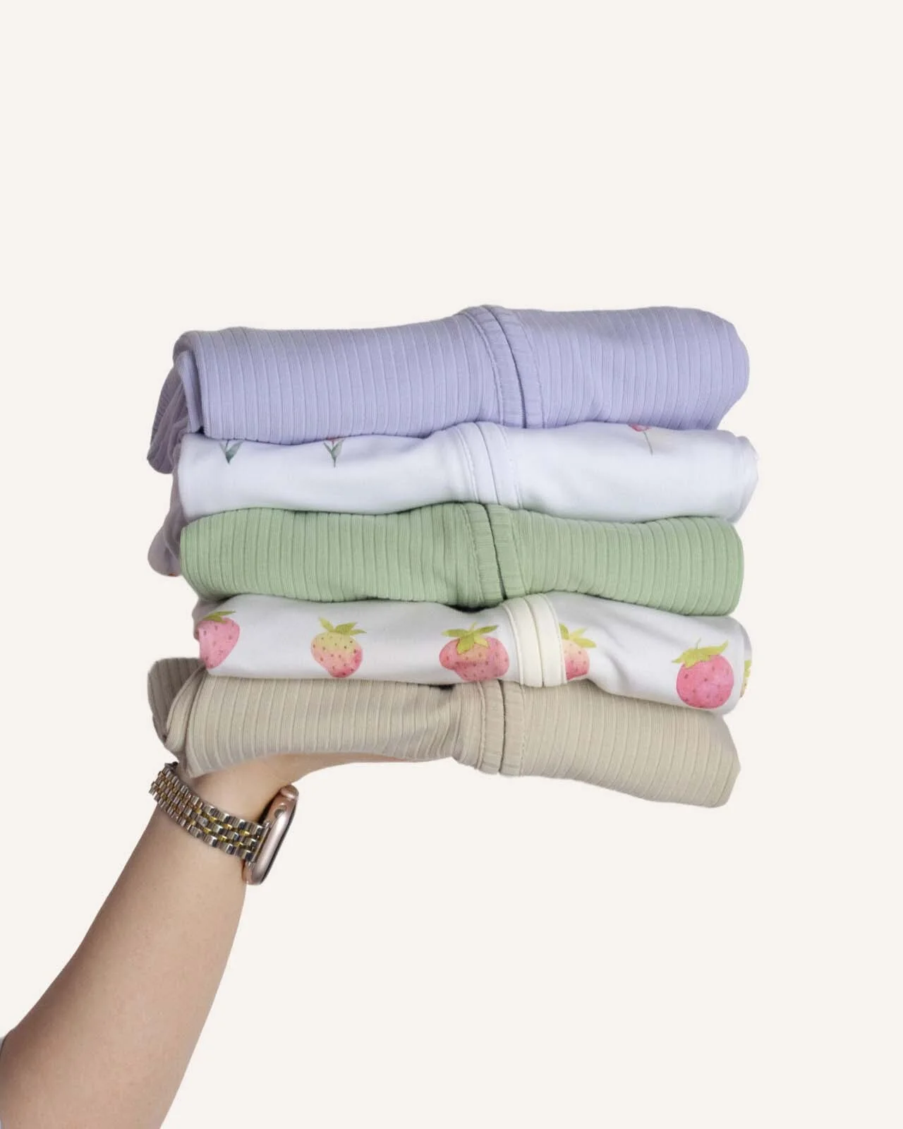 BABYGO® Zip Sleepsuit | 5 Pack | Spring Edit