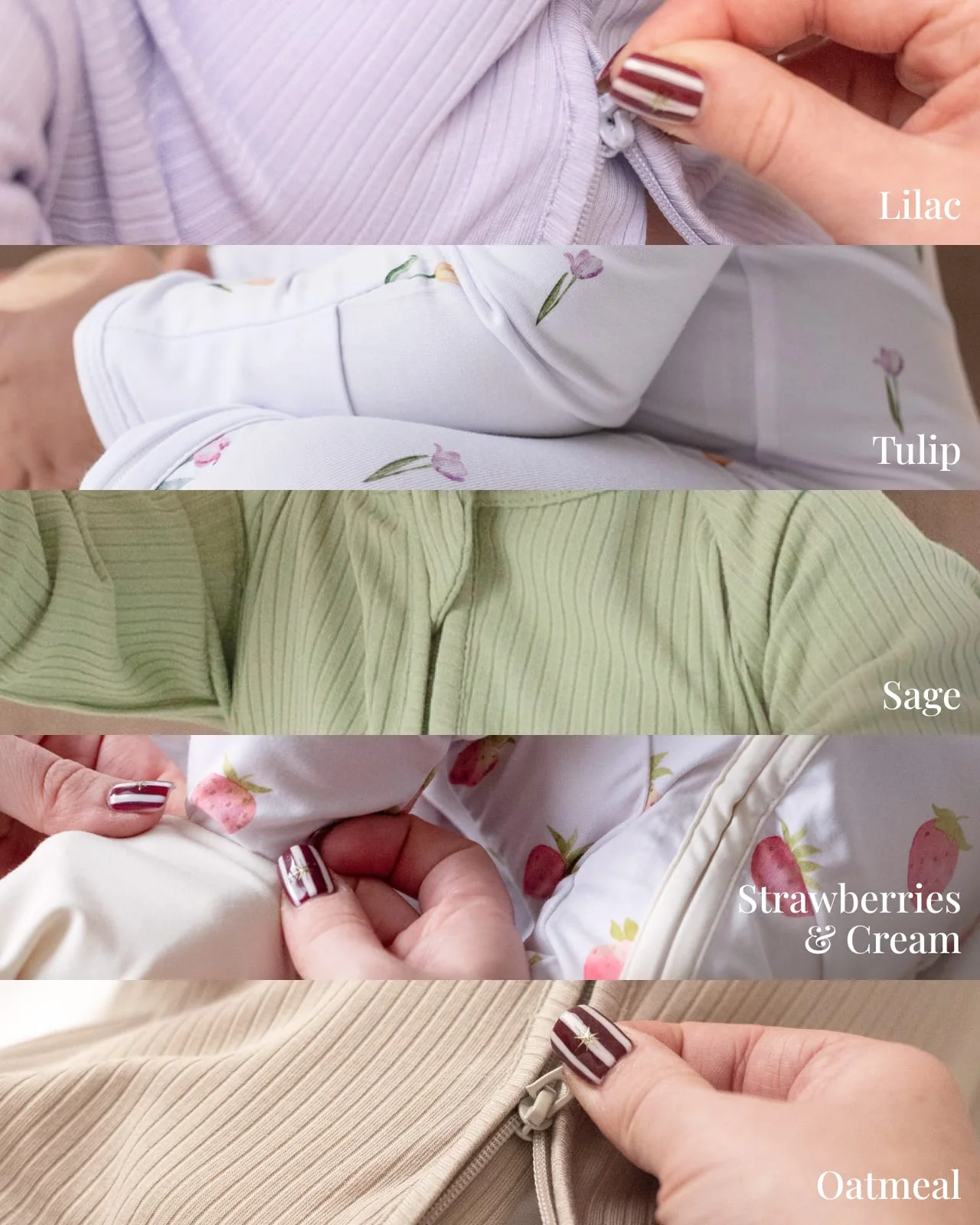 BABYGO® Zip Sleepsuit | 5 Pack | Spring Edit - Image 2