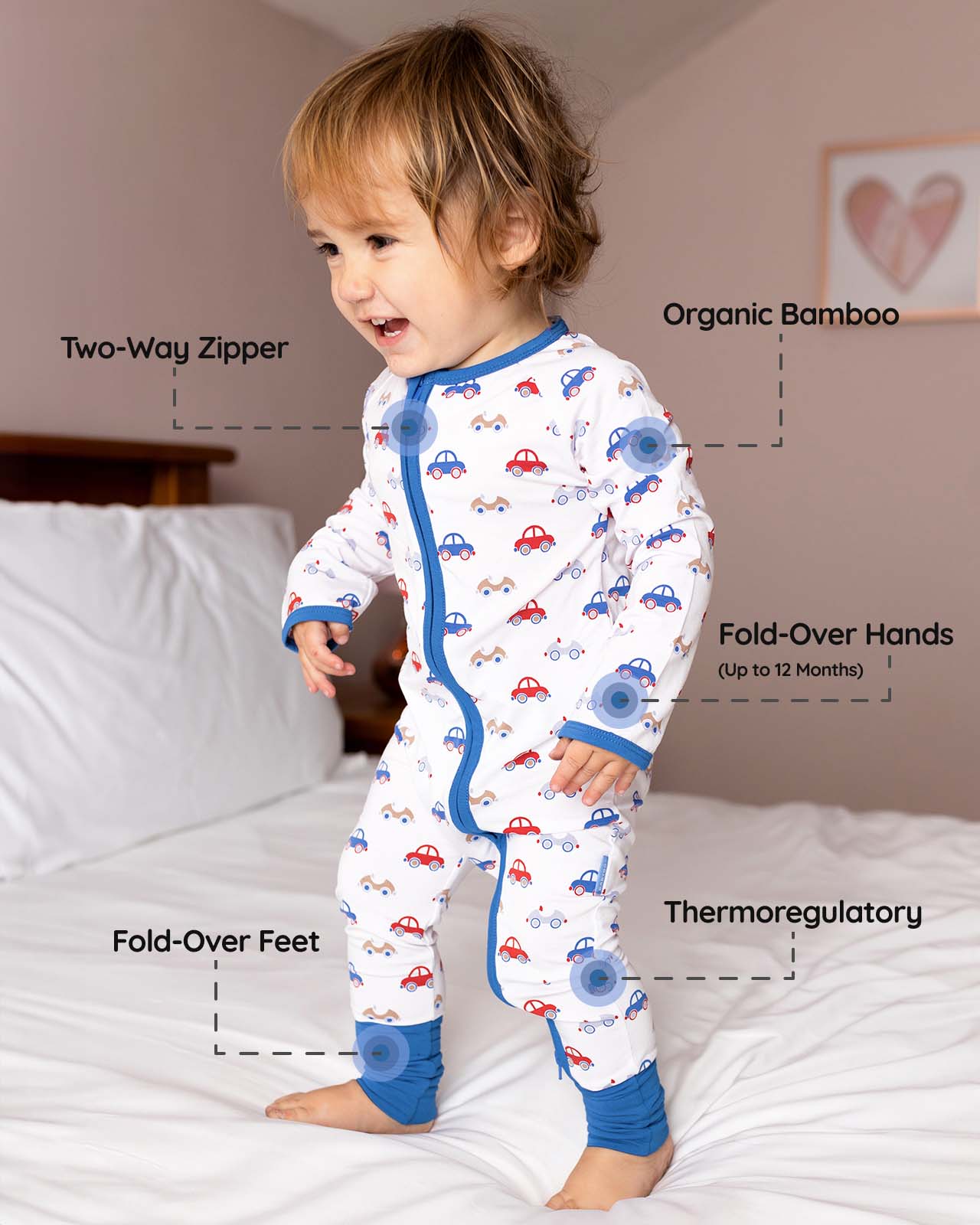 BABYGO® Car Zip Sleepsuit - Image 3