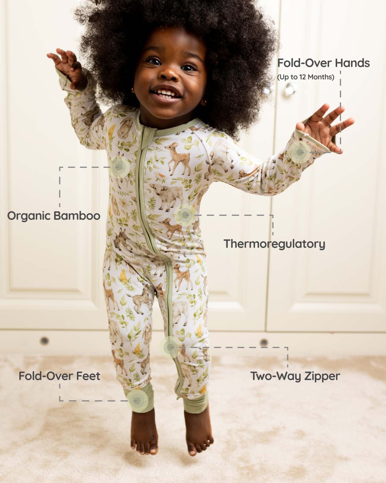 BABYGO® Farmyard Zip Sleepsuit - Image 3