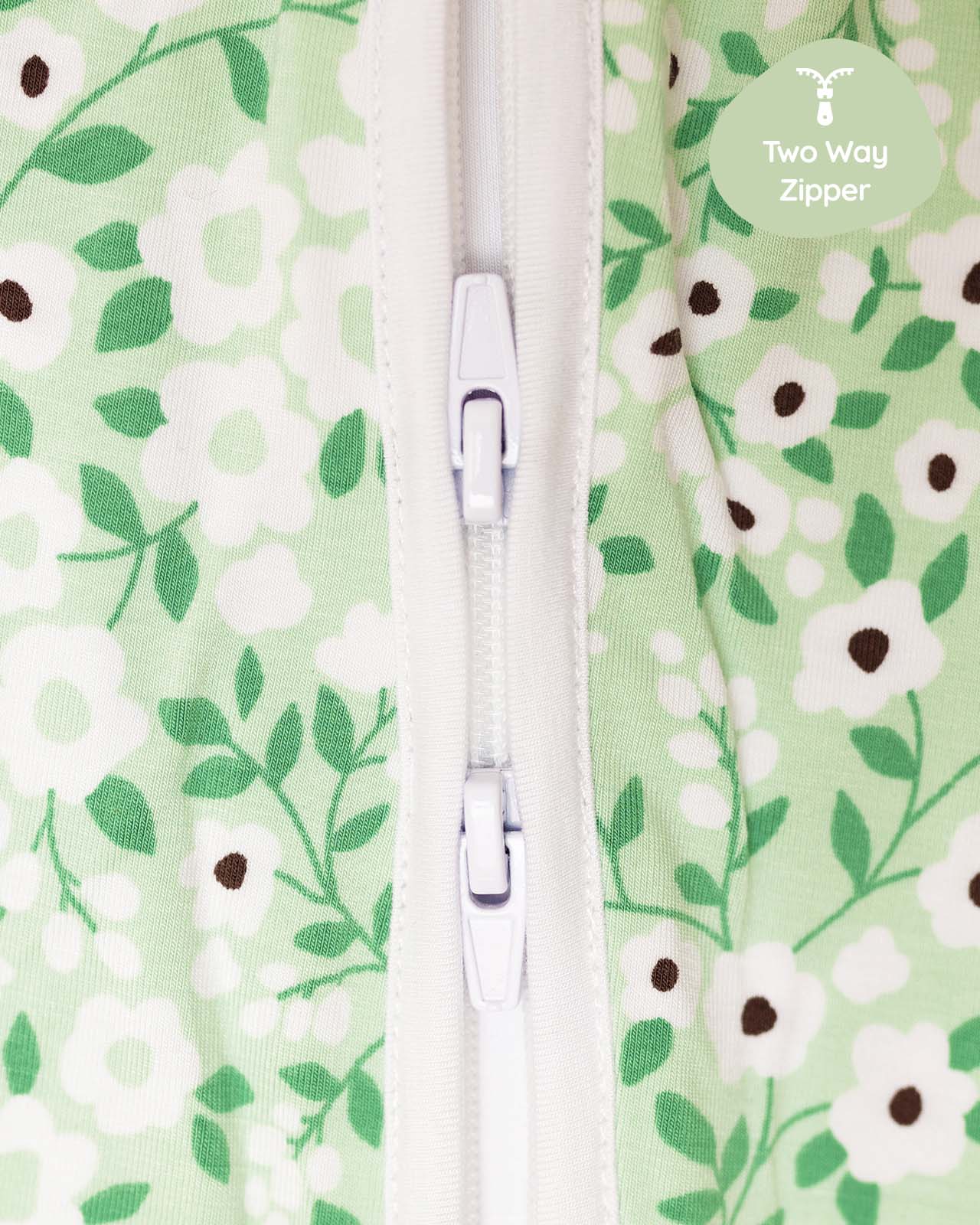 BABYGO® Floral Zip Sleepsuit - Image 5