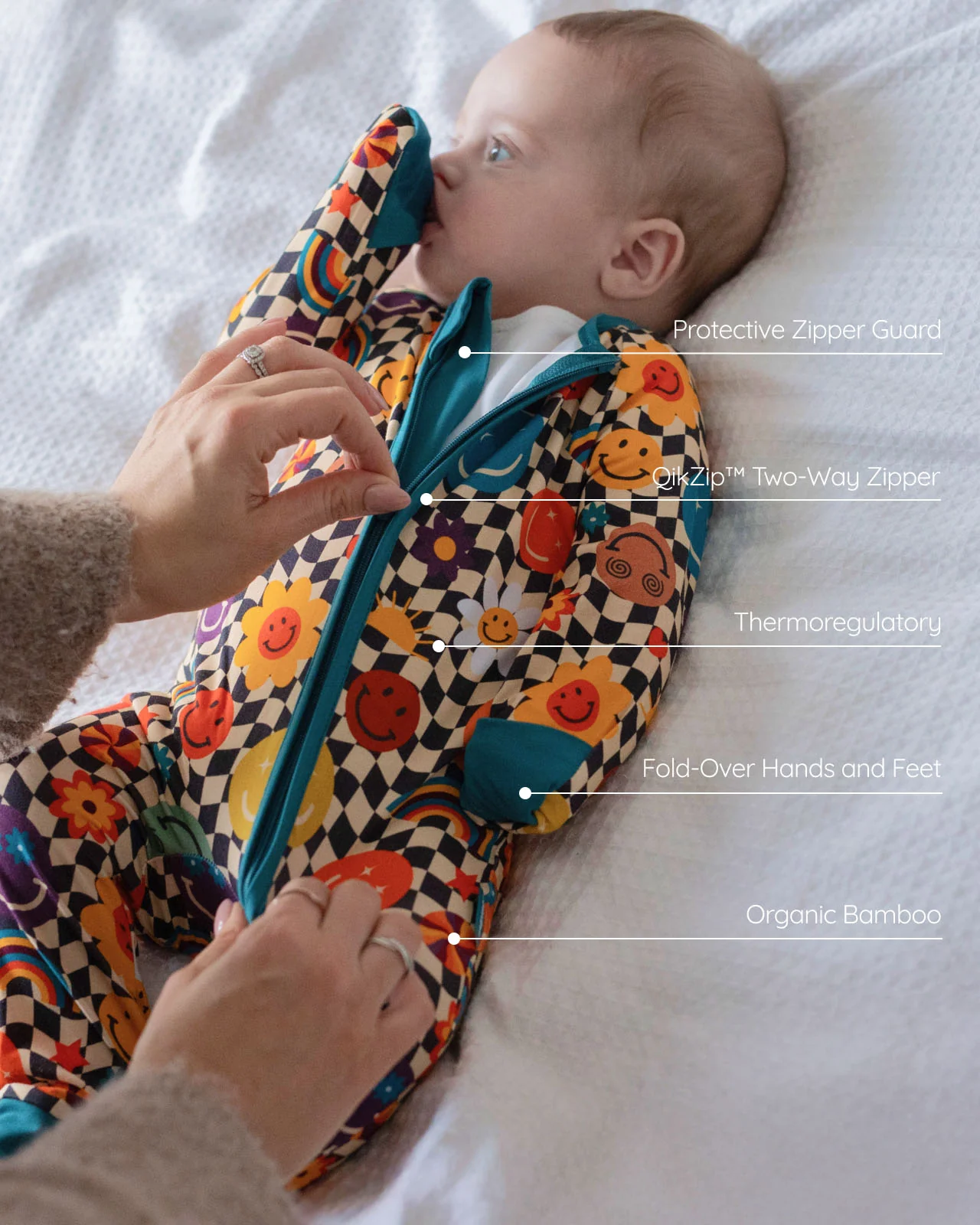 BABYGO® Groovy Zip Sleepsuit - Image 3