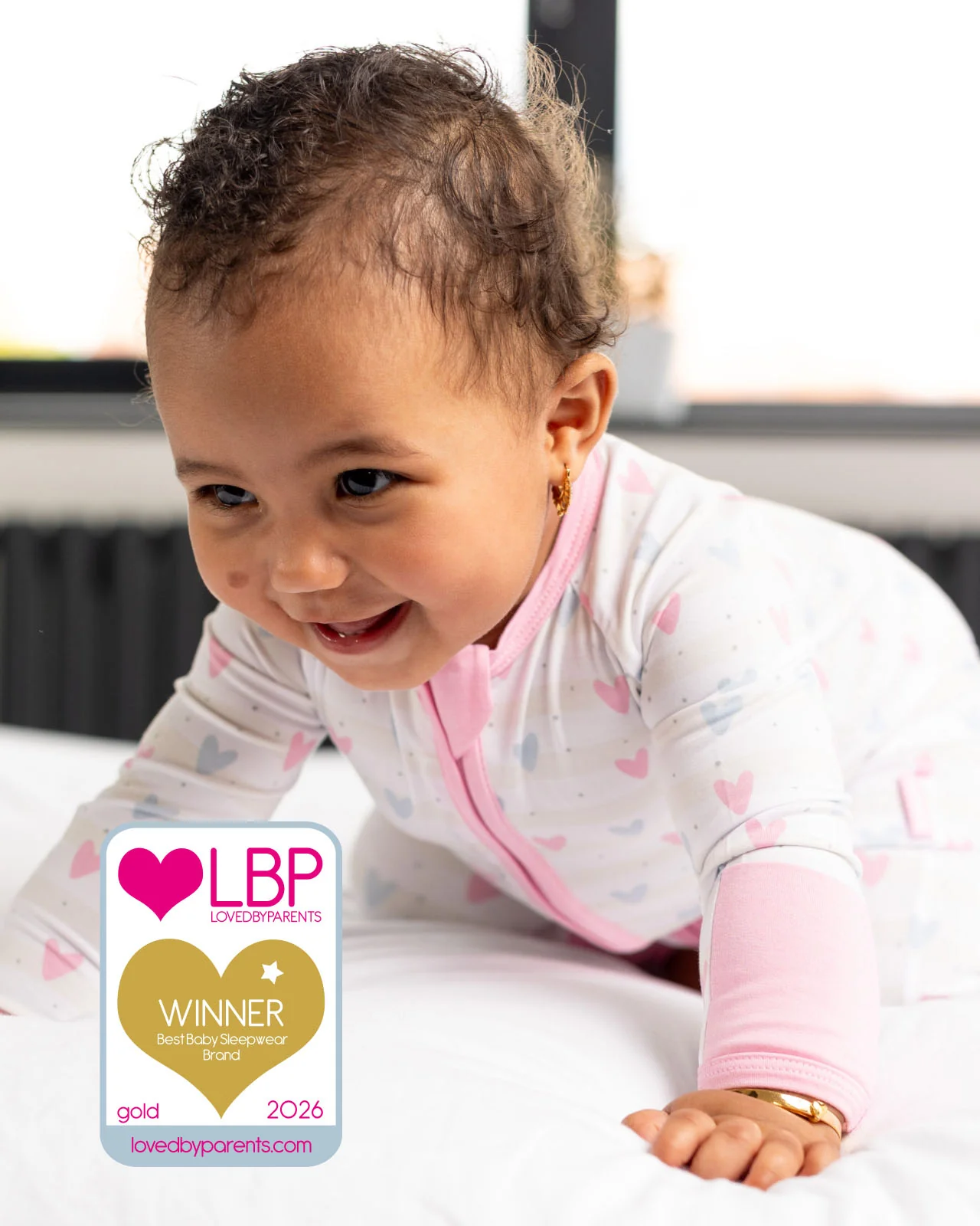 BABYGO® Heart Zip Sleepsuit - Image 4
