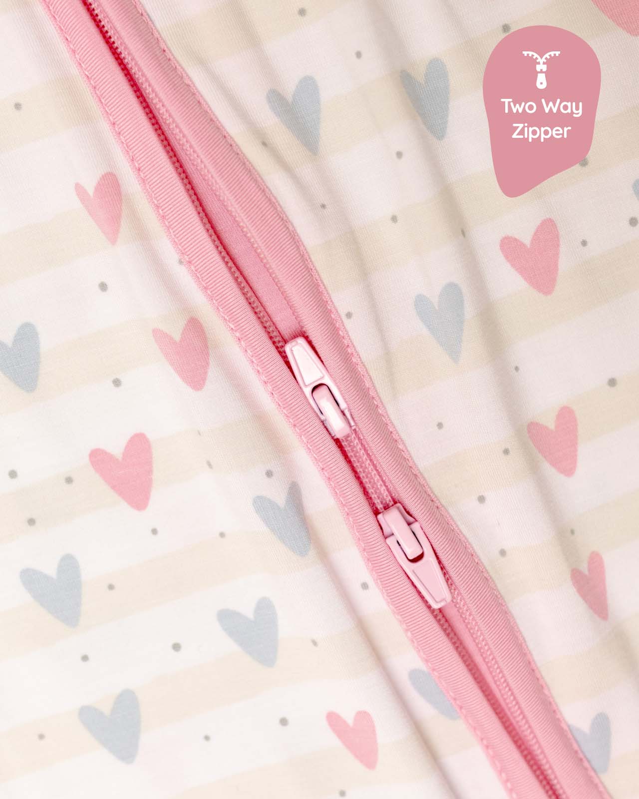 BABYGO® Heart Zip Sleepsuit - Image 5
