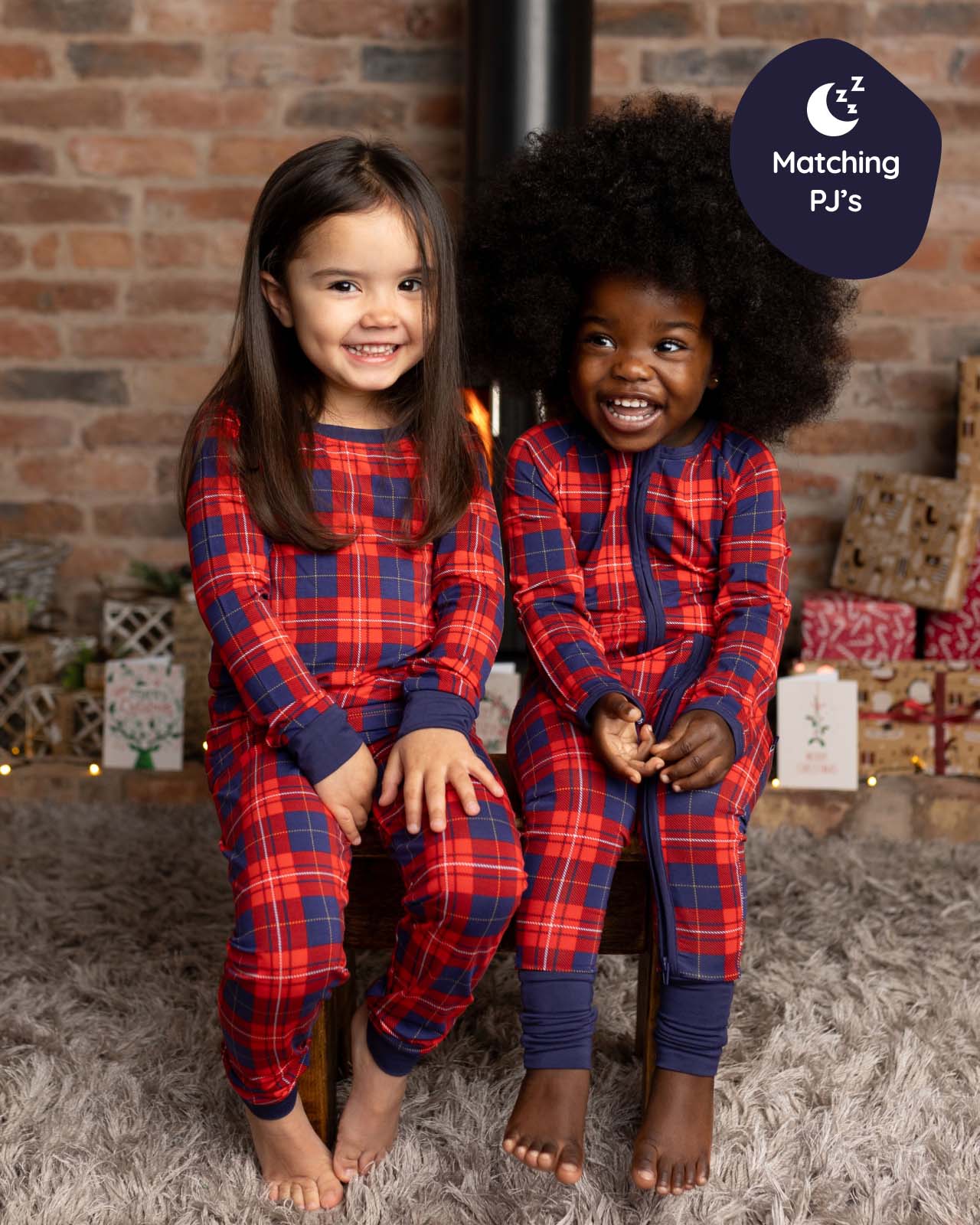 BABYGO® Tartan Zip Sleepsuit - Image 6