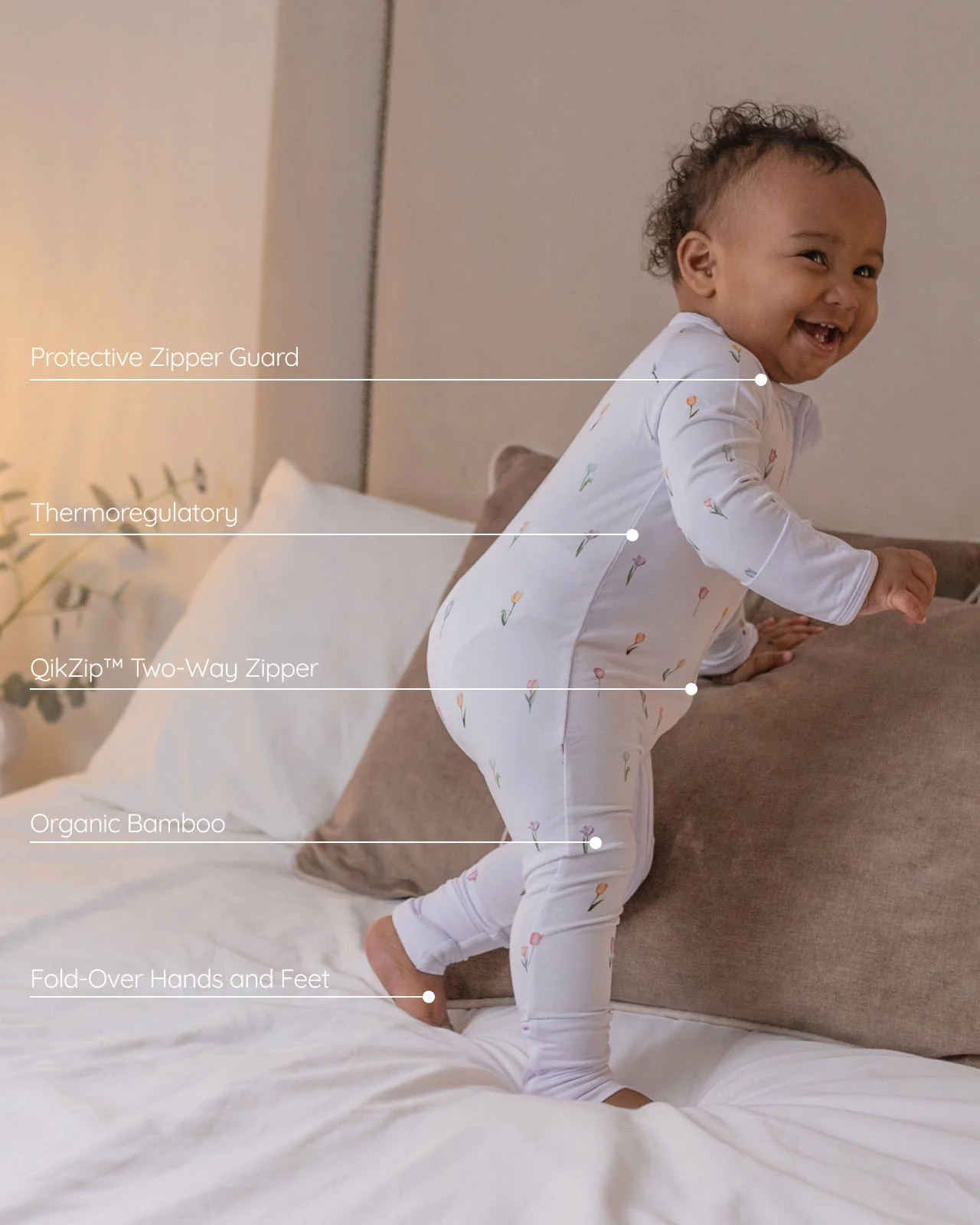 BABYGO® Tulip Zip Sleepsuit - Image 3