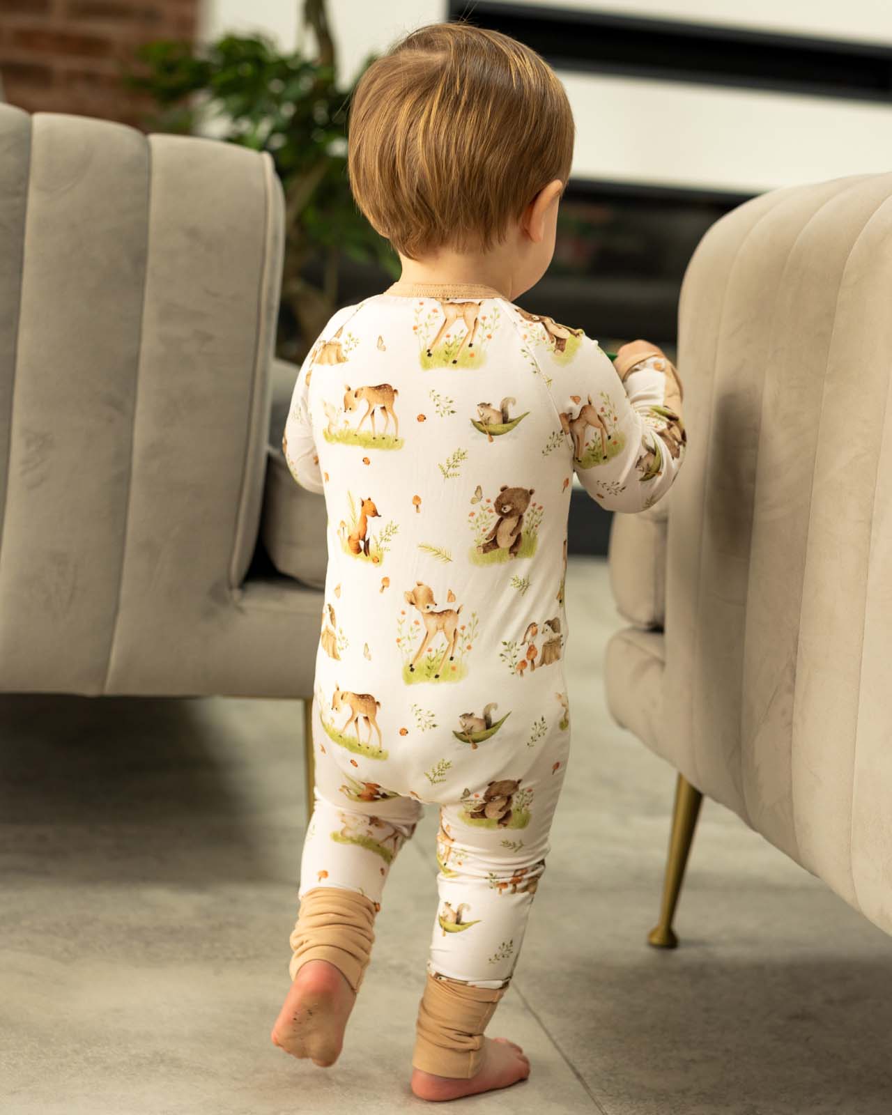 BABYGO® Woodland Zip Sleepsuit - Image 4