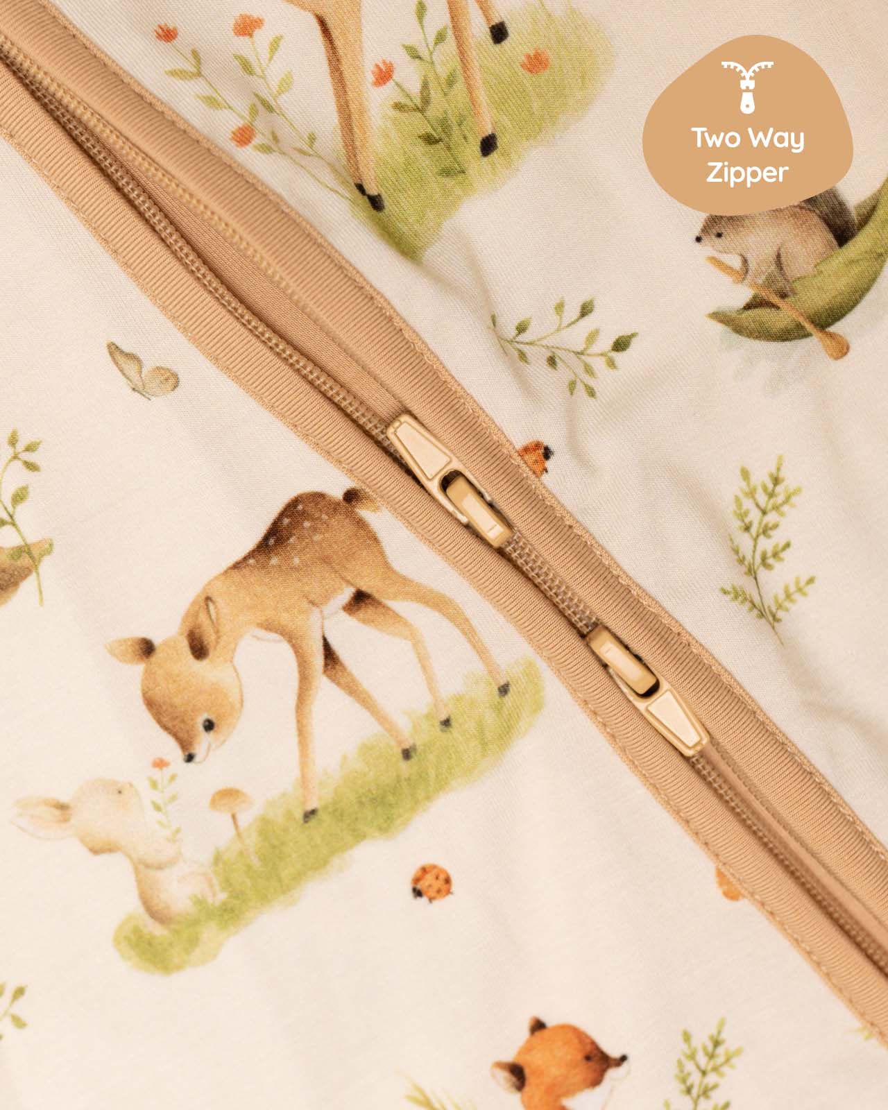 BABYGO® Woodland Zip Sleepsuit - Image 5